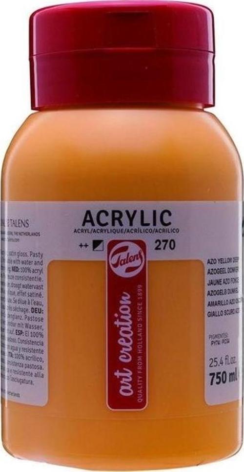 Art Creation Akrilik Boya 750 ml. 270 Azo Yellow Deep