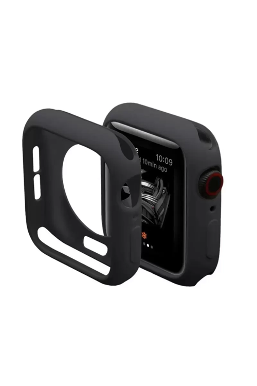 Newface Apple Watch 42mm Silikon Alt Kasa - Siyah