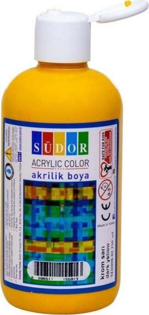Akrilik Boya 250 ml Krom Sarı