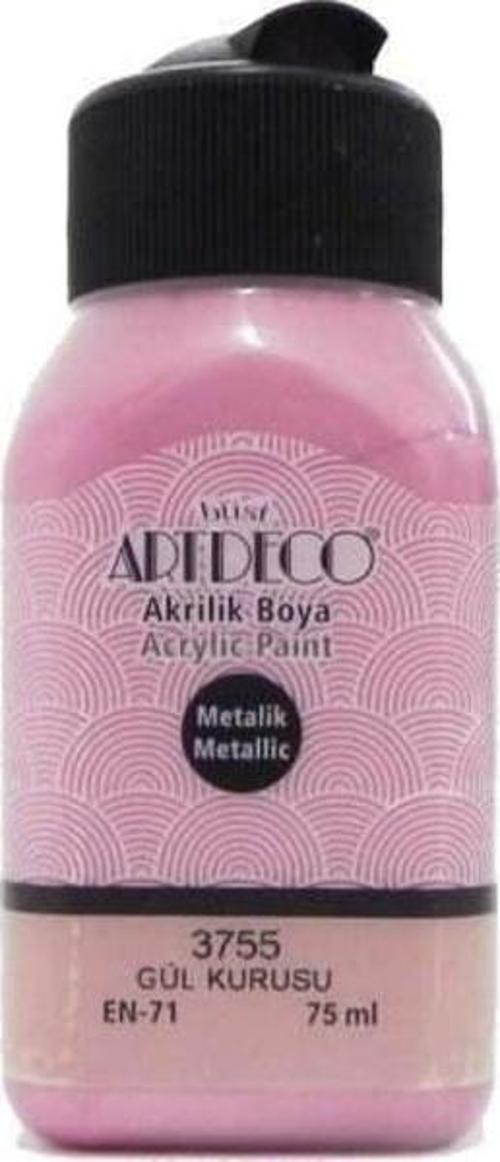 Metalik Akrilik Boya 75 ml. 3755 Gül Kurusu