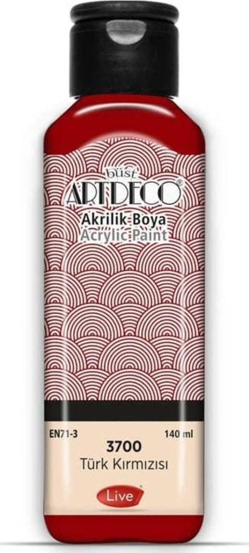 Akrilik Boya 140 ml 3700 TÜRK KIRMIZISI