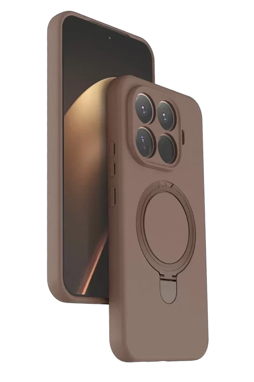 Xiaomi Mi 15t Pro Regal Magsafe Standlı Kapak - Çöl Titanyum