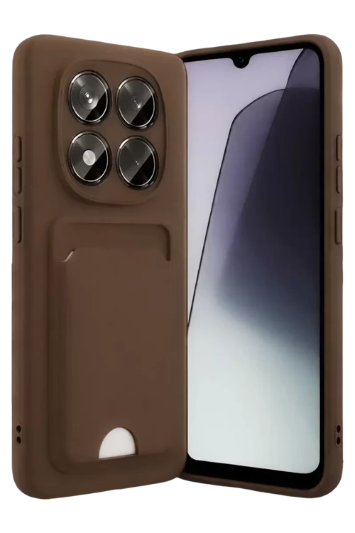 Xiaomi Redmi Note 15 Pro 5g Kelvin Kartvizitli Silikon - Kahverengi