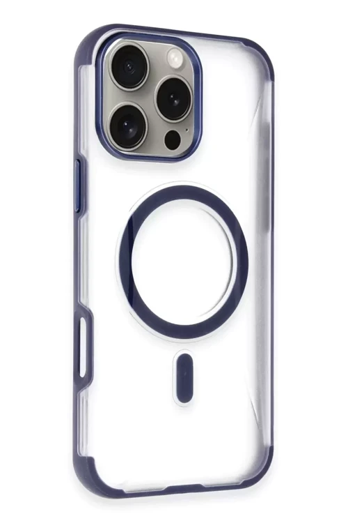 Apple İphone 14 Pro Max Hilton Magsafe Kapak - Lacivert