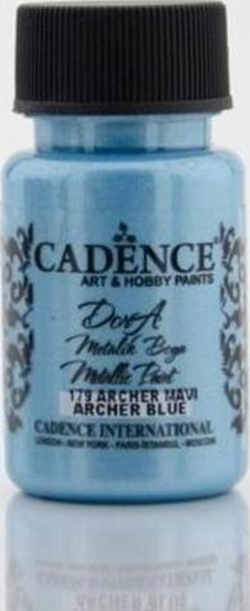 Dora Metalik Boya 50 ml. 179 Archer Mavi