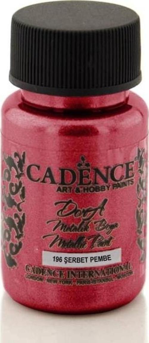 Dora Metalik Boya 50 ml. 196 Şerbet Pembe