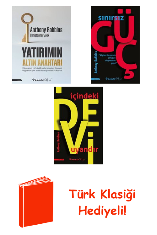 Anthony Robbins 3 Kitap Seti + Türk Klasiği Hediye