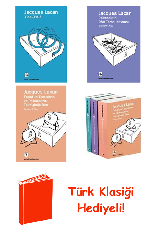 Jacques Lacan 4 Kitap Seti + Türk Klasiği Hediye