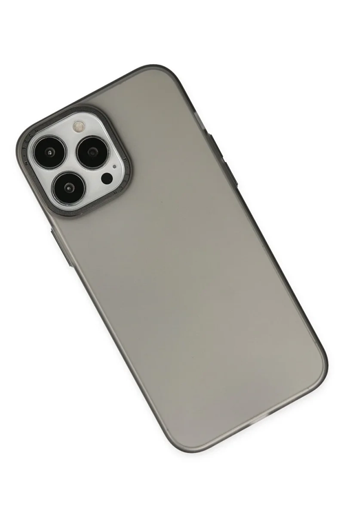 Newface İphone 13 Pro Max Kılıf Modos Metal Kapak - Siyah