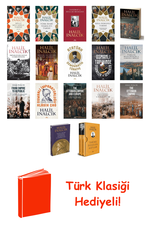 Halil İnalcık 17 Kitap Seti + Türk Klasiği Hediye