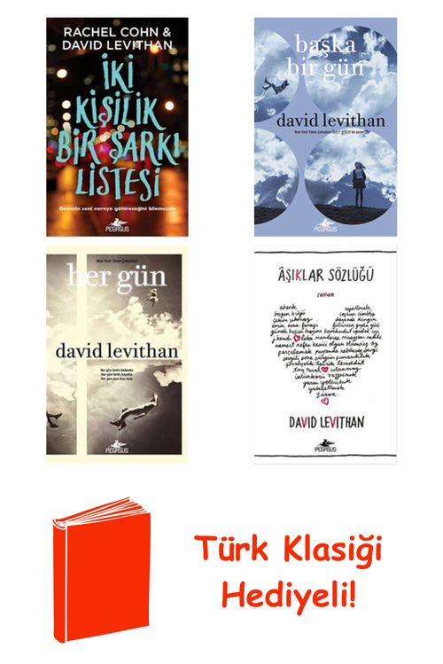 David Levithan 4 Kitap Seti + Türk Klasiği Hediye