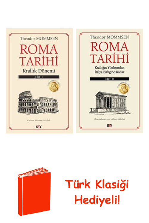 Theodor Mommsen 2 Kitap Seti + Türk Klasiği Hediye