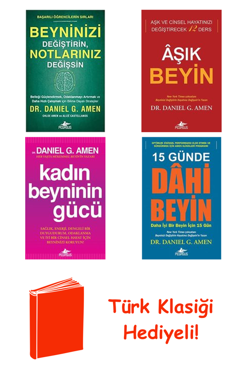 Daniel G. Amen 4 Kitap Seti + Türk Klasiği Hediye