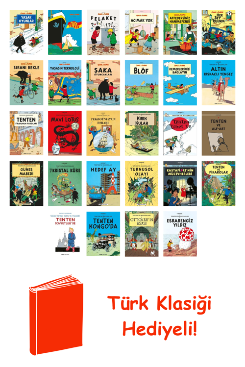 Herge 28 Kitap Seti + Türk Klasiği Hediye