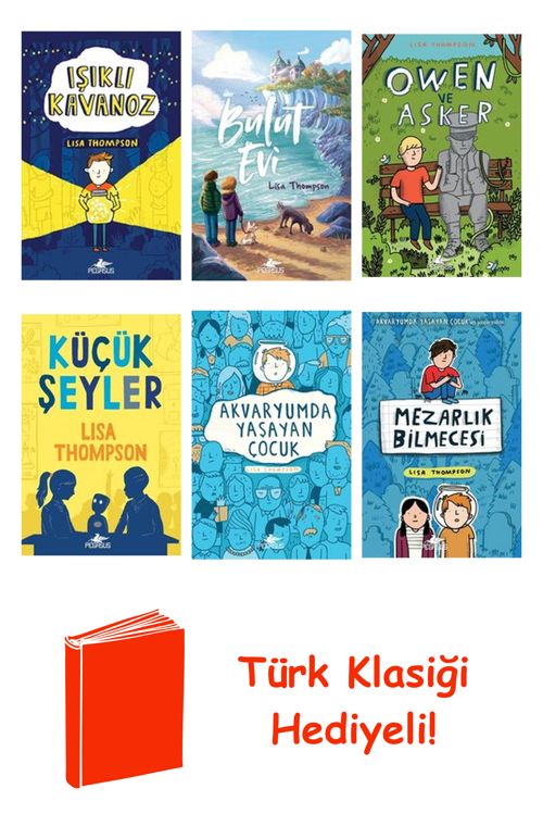 Lisa Thompson 6 Kitap Seti + Türk Klasiği Hediye