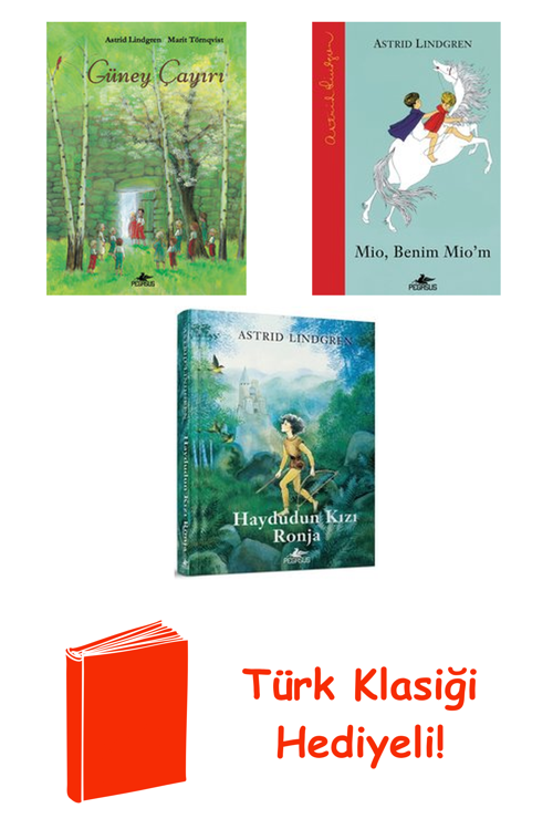 Astrid Lindgren 3 Kitap Seti + Türk Klasiği Hediye
