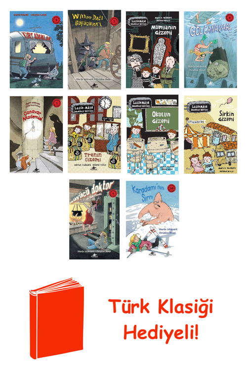 Martin Widmark 10 Kitap Seti + Türk Klasiği Hediye