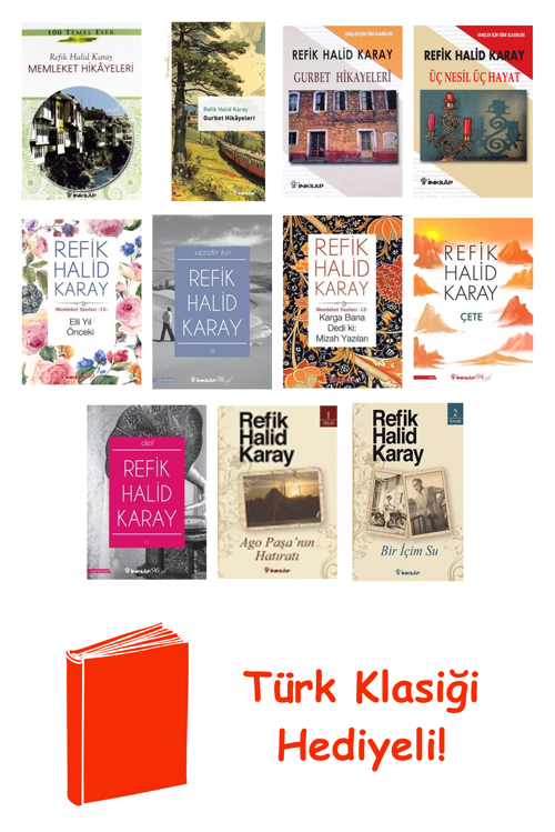 Refik Halid Karay 11 Kitap Seti + Türk Klasiği Hediye