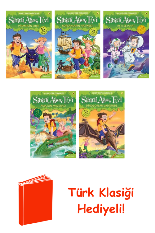 Mary Pope Osborne 5 Kitap Seti + Türk Klasiği Hediye