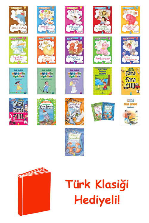 Nur İçözü 21 Kitap Seti + Türk Klasiği Hediye
