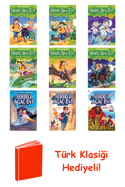 Mary Pope Osborne 9 Kitap Seti + Türk Klasiği Hediye
