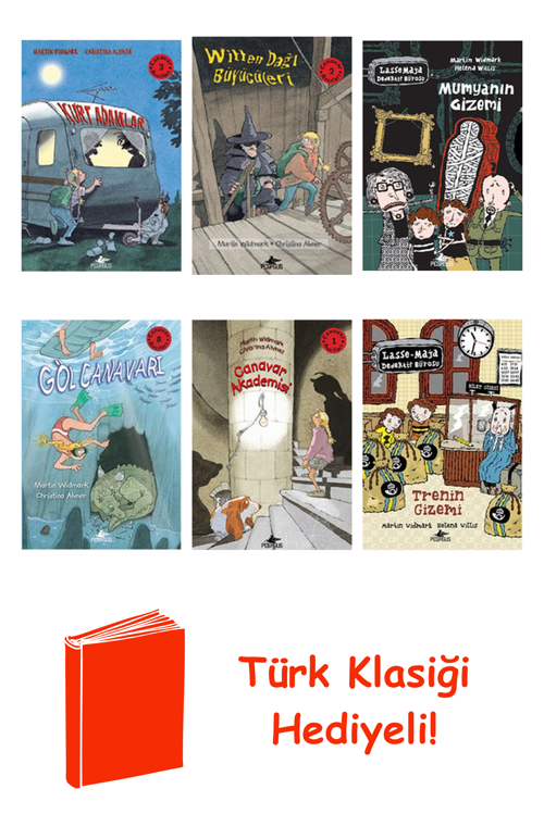 Martin Widmark 6 Kitap Seti + Türk Klasiği Hediye