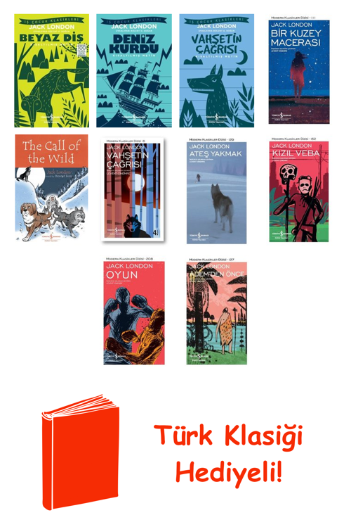 Jack London 10 Kitap Seti + Türk Klasiği Hediye