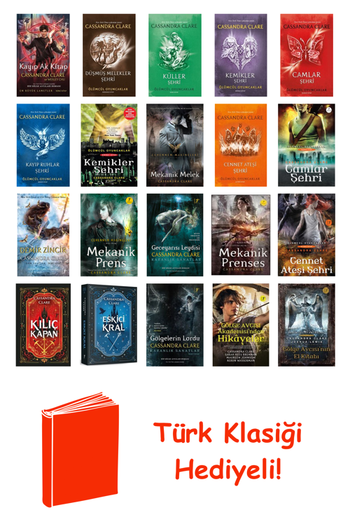 Cassandra Clare 20 Kitap Seti + Türk Klasiği Hediye