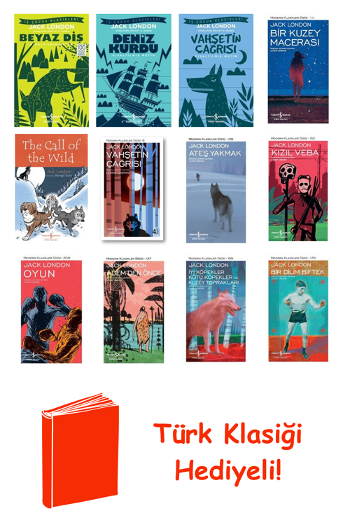 Jack London 12 Kitap Seti + Türk Klasiği Hediye