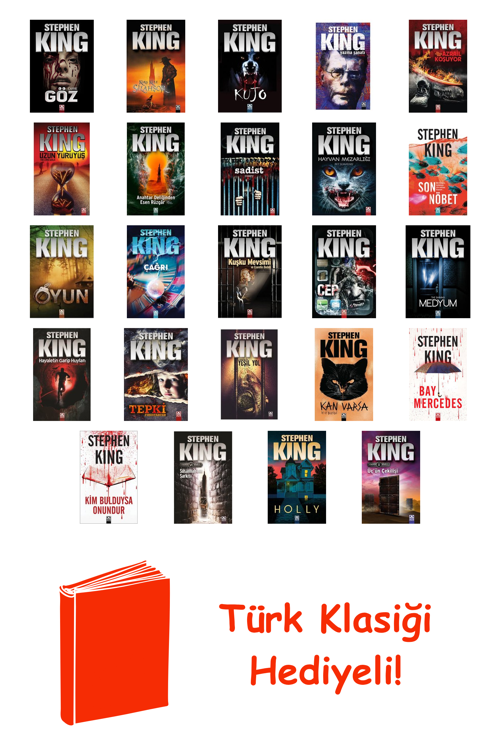 Stephen King 24 Kitap Seti + Türk Klasiği Hediye