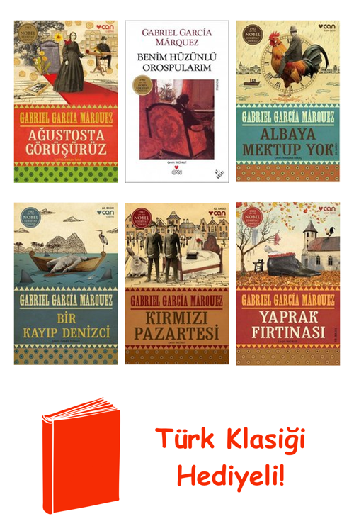 Gabriel Garcia Marquez 6 Kitap Seti + Türk Klasiği Hediye