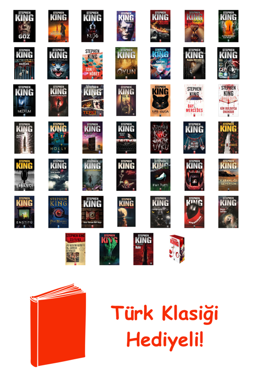 Stephen King 46 Kitap Seti + Türk Klasiği Hediye