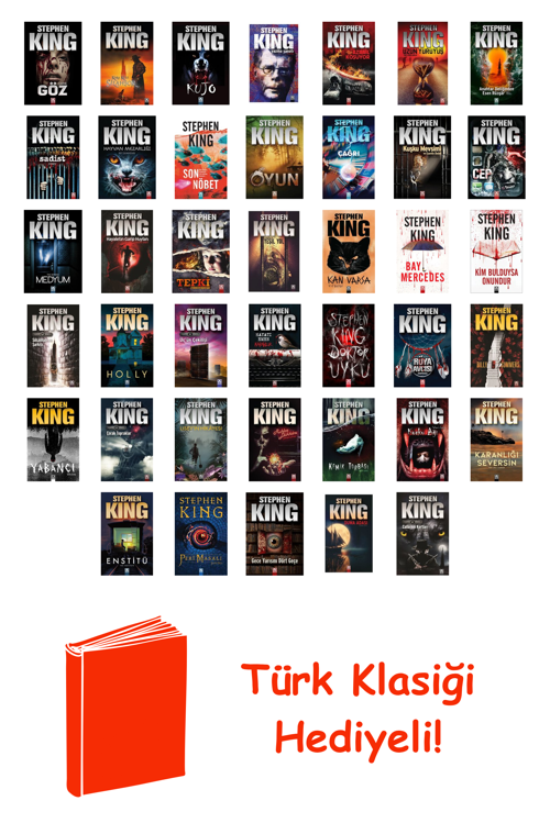 Stephen King 40 Kitap Seti + Türk Klasiği Hediye