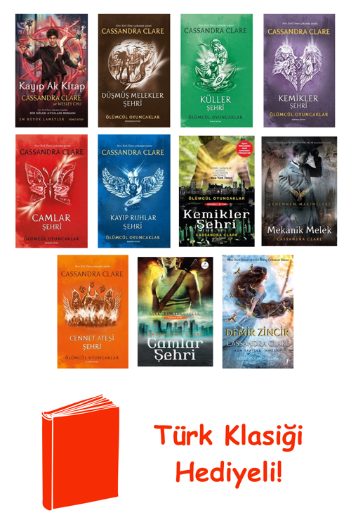 Cassandra Clare 11 Kitap Seti + Türk Klasiği Hediye