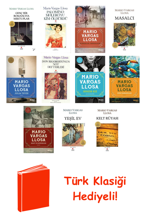 Mario Vargas Llosa 11 Kitap Seti + Türk Klasiği Hediye