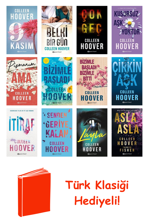 Colleen Hoover 12 Kitap Seti + Türk Klasiği Hediye