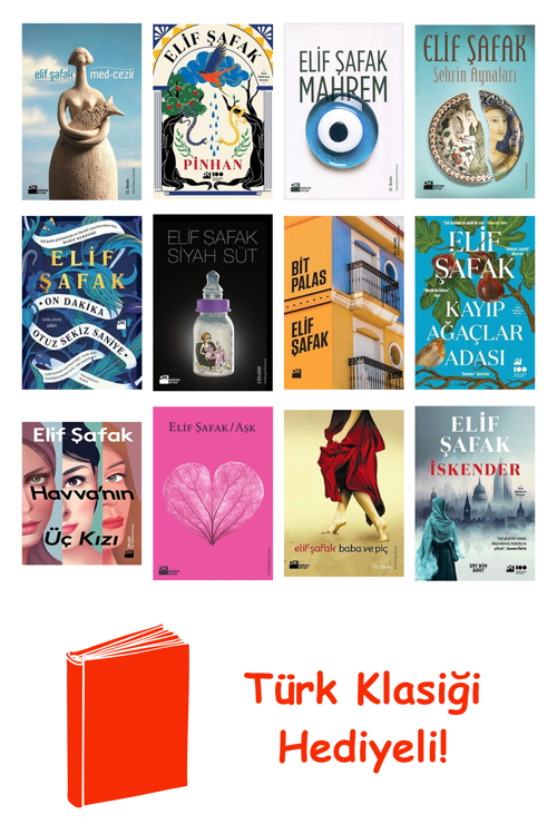 Elif Şafak 12 Kitap Seti + Türk Klasiği Hediye