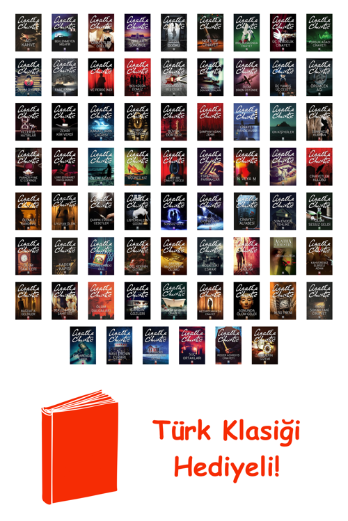 Agatha Christie 69 Kitap Seti + Türk Klasiği Hediye