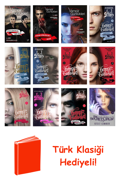 L. J. Smith 12 Kitap Seti + Türk Klasiği Hediye