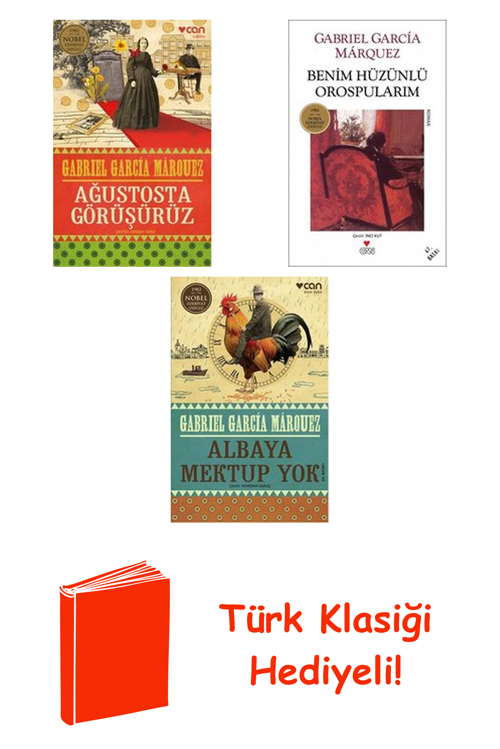 Gabriel Garcia Marquez 3 Kitap Seti + Türk Klasiği Hediye