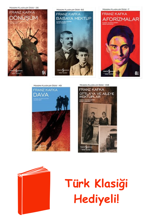 Franz Kafka 5 Kitap Seti + Türk Klasiği Hediye