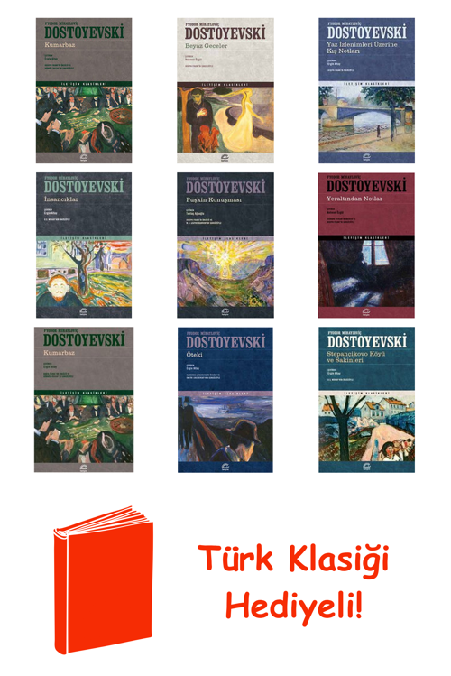 Fyodor Mihayloviç Dostoyevski 9 Kitap Seti + Türk Klasiği Hediye