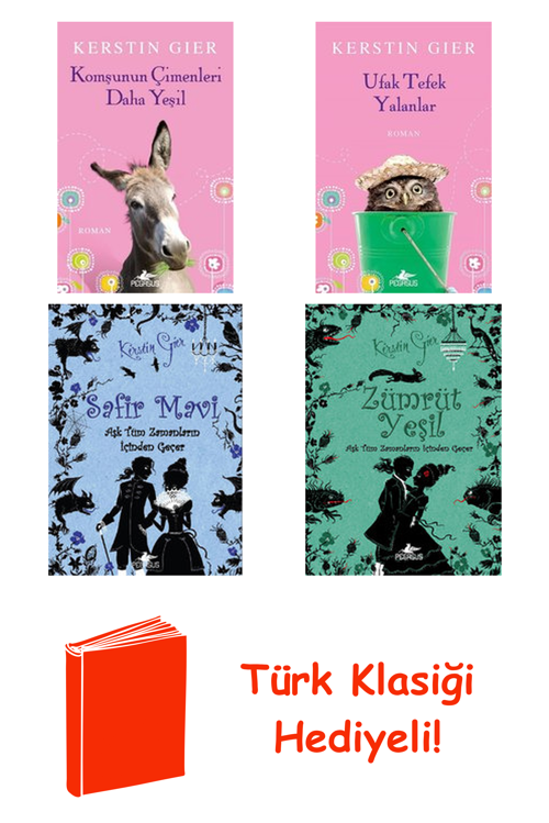 Kerstin Gier 4 Kitap Seti + Türk Klasiği Hediye
