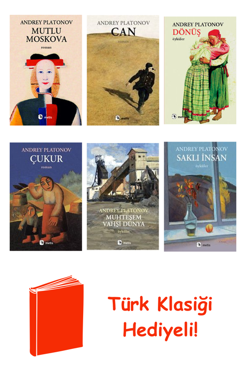Andrey Platonov 6 Kitap Seti + Türk Klasiği Hediye