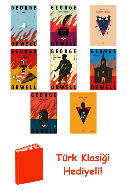 George Orwell 8 Kitap Seti + Türk Klasiği Hediye