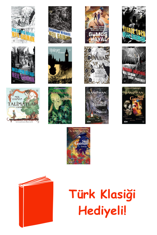 Neil Gaiman 13 Kitap Seti + Türk Klasiği Hediye