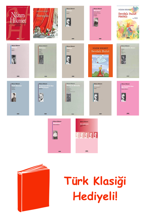 Nazım Hikmet 17 Kitap Seti + Türk Klasiği Hediye