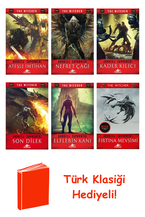 Andrzej Sapkowski 6 Kitap Seti + Türk Klasiği Hediye