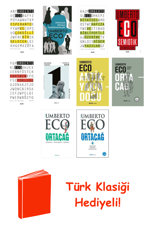 Umberto Eco 10 Kitap Seti + Türk Klasiği Hediye