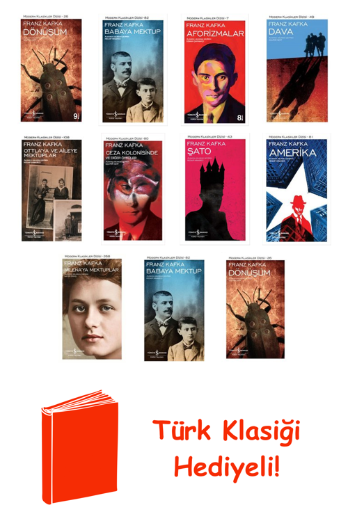 Franz Kafka 11 Kitap Seti + Türk Klasiği Hediye